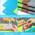 WATINC 35Pcs Vehicle Felt Story Board Set, 3.5Ft Preschool Transportation Themed Storytelling Kit for Kids