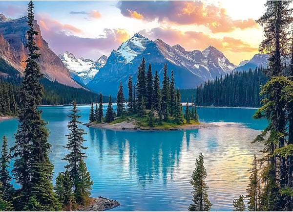 Blueforest Moraine Lake Puzzles for Adults 1000 Pieces, Canada Banff National Park