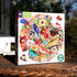 500 23" eeBoo Piece Puzzle - Moth Jigsaw Puzzle for Adults, Circular with Diameter Made with Recycled Board