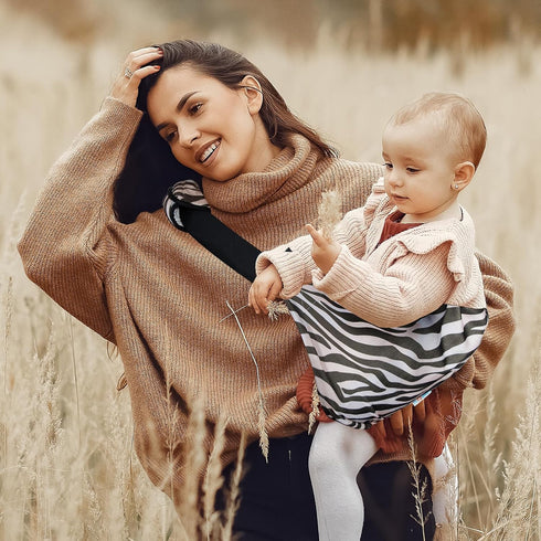 (7lbs-44lbs) Baby Sling Shoulder Carrier,Ultimate Comfort Side Baby Carrier for Newborn to Toddler/Infants