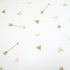 American Baby Company 100% Natural Cotton Fitted Crib Sheet 52" x 28" - Soft, Hypoallergenic, Sparkle Gold and Pink