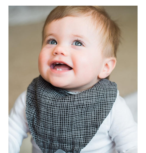 Nuby 3 Pc Baby Bibs, Muslin Reversible 100% Natural Cotton Teething Accessory for Boys and Girls