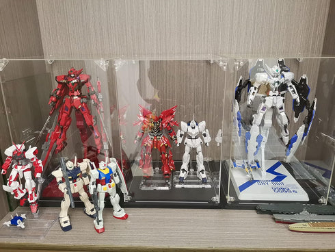 Clear Acrylic Display Case Self Assemble Display Case for Collectibles Acrylic Display Box Alternative Glass Case for Action Figures Doll Toys(6x6x10 inch, 15x15x25 cm)