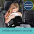 hiccapop UberBoost Inflatable Booster Car Seat, Portable Backless Booster Seat for Travel, Black/Gray