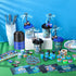 Watersay 218 Set Pcs Video Game Party Favors Includes Drink Cup with Lid Game Card Pencil Sharpener Eraser Stickers