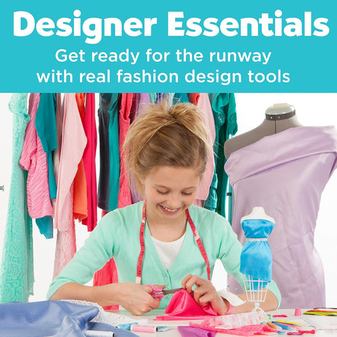 Creativity for Kids Designed by You Fashion Studio - DIY Fashion Designer Kit for Girls, Craft Kit for Ages 9-12+