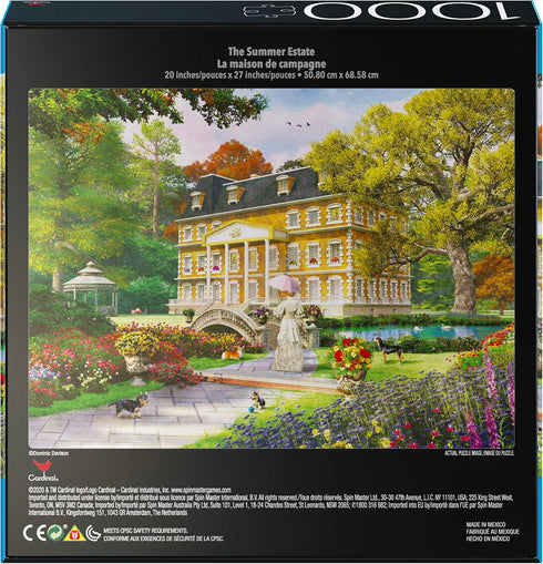 2-Pack of 1000-Piece Jigsaw Puzzles, Pine Cabin & Summer Estate for Adults and Kids Ages 8+