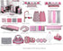 Bacati - Elephants Pink/Grey Mini Changing Pad Cover