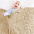 Cozy 30"x40" Yurhap Fleece Baby Blanket Heart Checkered, Ultra Soft Baby Blankets for Boys Girls, Fluffy Infant Toddler