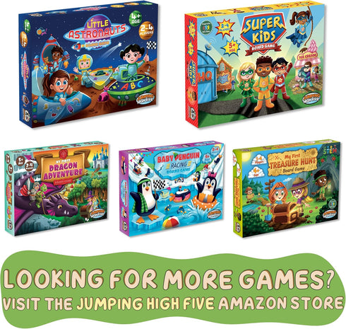 JH5 4 2-4 Construction Kids Board Game for Kids Ages and Up, Fun and Cooperative Building Game for Players, Easy