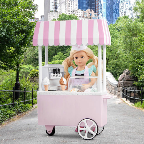 Lori Mini Doll & Ice Cream Cart, Clothes & Accessories for 6-Inch Dolls, Toys for Kids 3 Years +