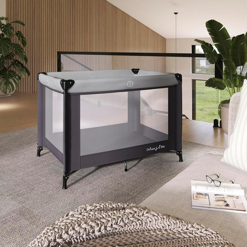 Dream On Me Nest Portable Playard , Award-Winning Lightweight Travel Playpen for Baby. Quick Fold, Mesh Sides, Foldable