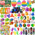 TwCare 125 Pcs Party Favors Fidget Toys Pack, Randomly Selected Pop Sensory Set
