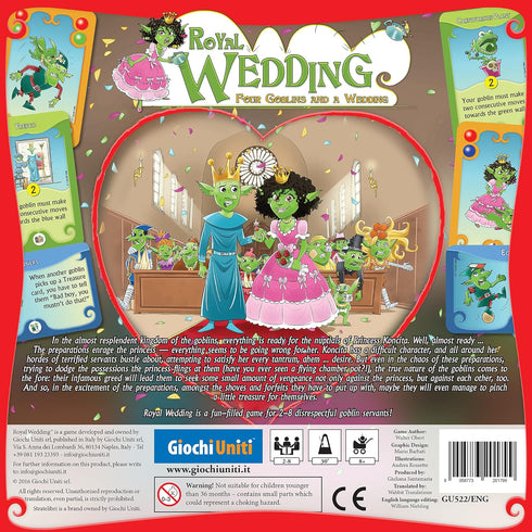 Giochi Uniti Royal Wedding Board Game | Strategy Game | Adventure Game for Kids and Adults | Fun Game for Family Game Night | Ages 8 and up | 2 to 8 Players | Average Playtime 30 Minutes