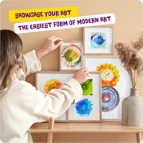 Set 6-9 6-12 Dan&Darci Paint Spin Art Machine Kit for Kids - Gifts for Girls - Arts & Crafts for Boys, Girls - Art