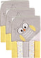 Luvable Friends Unisex Baby Hooded Towel with Five Washcloths, Owl, One Size