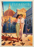 MyPuzzle Italy: Vintage Poster - Premium 1000 Piece Jigsaw Puzzle for Adults, Florence Fling