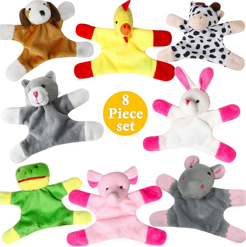 Animal Magnets Toy Set for Refrigerator, Fridge Magnet Toys, Board Magnets, Plush Magnet Animals, Plush Animal Toys (8-Piece Set) by BETTERLINE