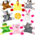 Animal Magnets Toy Set for Refrigerator, Fridge Magnet Toys, Board Magnets, Plush Magnet Animals, Plush Animal Toys (8-Piece Set) by BETTERLINE