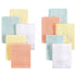 Little Treasure Unisex Baby Rayon from Bamboo Luxurious Washcloths, Yellow Peach 10-Pack,