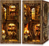 CRIOLPO Book Nook Kits for Adults - Book Nook Kit Bookshelf Decor