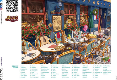 Ceaco June's Journey Wine & Cheese Shop 1000 Piece Jigsaw Puzzle