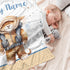 Novusopt Personalized Baby Blanket Custom Baby Blankets for Boys Lion Baby Blanket Name Blanket Receiving Baby Blanket