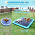 87'' Splash Pad for Dogs, Non-Slip Sprinkler for Kids, Square Splash Pad for Ages 4-8, Outdoor Water Toys