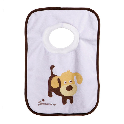 Dreambaby Terry Cloth Cotton Baby Bibs - Super Absorbent, Extra Soft, Machine Washable for Teething & Feeding