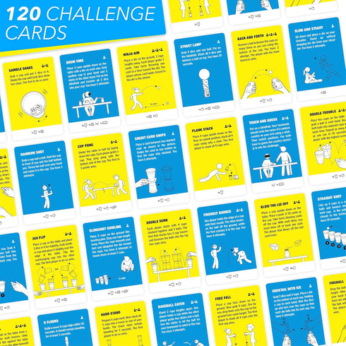 120 Super Skills - Action Game for Competitive People - Beat Your Friends at Challenges - Fun Group Activity for Family