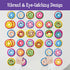 52 26 4 5 6 Hebayy PCS Donut Matching Game, Designs Dessert Cards Engaging Food Memory Game, Educational Learning Toys