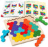 Coogam Wooden Tangram Puzzle - Color Shape Pattern Jigsaw Brain Teasers, Montessori STEM Educational Toys Gift for All