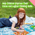 31 SpriteGru Dry Erase Activities Book, Reusable & Erasable Game Pad, Explore and Find, Maze Matching TIC-TAC-Toe Dot