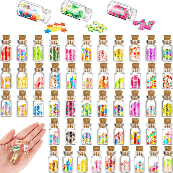 Sumind Cute Miniature House Food Jar Glass Bottle 1:12 Mini Fruit Simulation