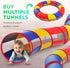 Playz Kids Play Tunnel for Toddlers 1-3 and Up - Large Opening Colorful Pop Up Baby Tunnel for Kids