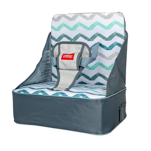 35 9+ Nuby Easy Go Booster Seat - Travel Booster Seat for Babies and Toddlers - Holds Up to Pounds - Months - Gray