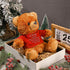 2 Pcs Little Bear Plush Stuffed Animal Sympathy Gifts, Memory Bear with Bear Hug Sign, Funeral Gift for Kids
