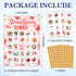 FTRZX Famliy Summer 24 04 Strawberry Bingo Cards, Food Daisy Party Bingo Cards for Adults, Bingo Games for Birthday