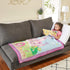 EVERYDAY KIDS Toddler Throw Blanket, 30" by 40", Princess Storyland, Super Soft and Comfortable