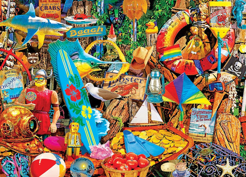 MasterPieces 1000 Piece Jigsaw Puzzle for Adults, Family, Or Youth - Beach Time Flea Market - 19.25"x26.75"