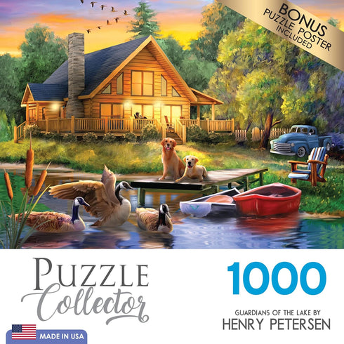 RoseArt - Puzzle Collector Guardians of The Lake - 1000 Piece Jigsaw Puzzle for Adults