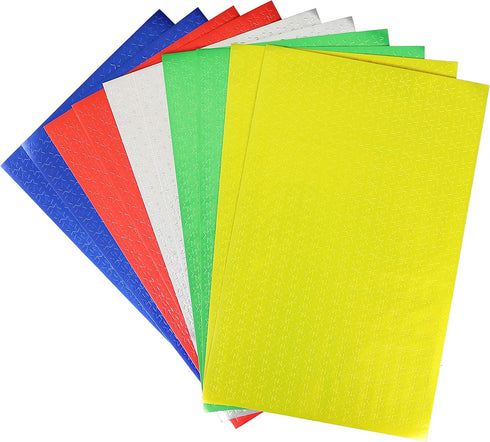Iconikal 6,000-Count Bulk Metallic Foil Reward Stars Stickers in Blue, Red, Silver, Gold, Green