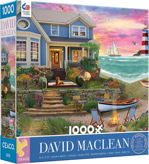 Ceaco - David MacLean - Heart Beach - 1000 Piece Jigsaw Puzzle