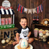 1st Baseball Birthday Banner - All-Star Crown, High Chair Banner, Cake Flag, Our Little All-Star Decoration