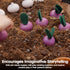 Set PlanToys Wooden Fresh Produce Red Radishes, Garlics and Yellow Bell Peppers | Pretend Play Food for Imaginative
