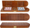 Pacific Shore Games Wooden Cribbage Board Game Set, Walnut Stained Continuous 3