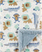 Luvable Friends Unisex Baby Plush Blanket with Sherpa Back, Boy Jungle, One