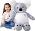 IKASA Large 30" Koala Stuffed Animal Plush Toy, Jumbo Cute Fluffy Plushie, Gifts for Kids