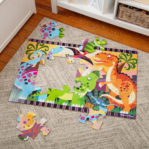 Melissa & Doug Dinosaur Dawn Jumbo Jigsaw Floor Puzzle (24 pcs, 2 x 3 feet)