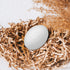 18 Pcs Easter Egg, White Wooden Eggs, Life Size Plain Decorating Eggs for Kids Easter DIY Paint Your Own Egg Decor
